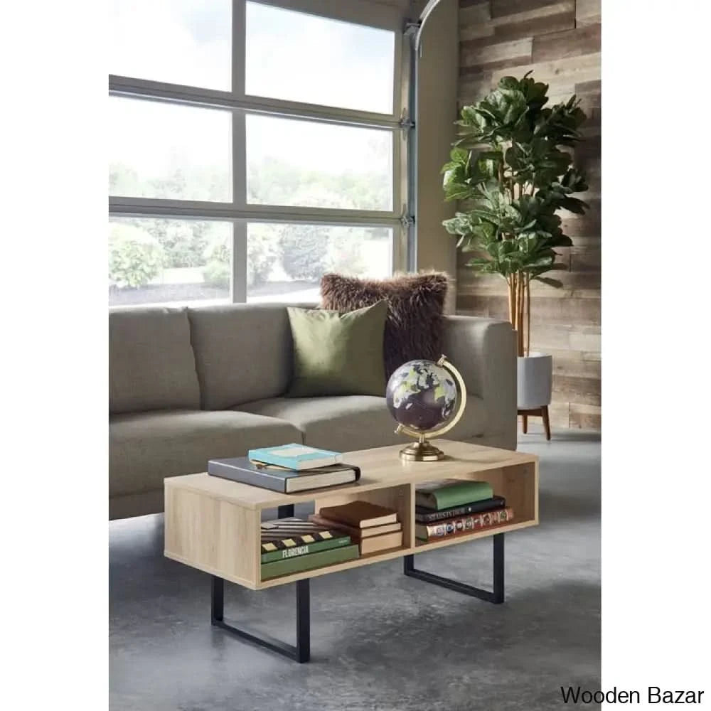 Closetmaido Rectangular Coffee And Center Table Natural