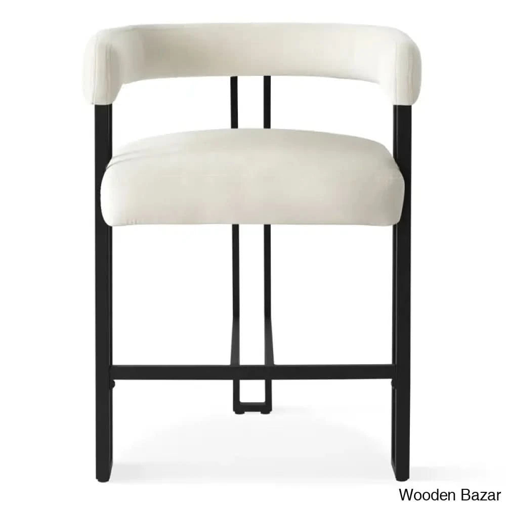 Colrainw Swivel Upholstered 24’’ Counter And Bar Stool With Metal Frame Beige