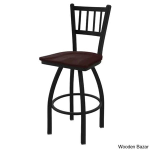 Contessaz Swivel Solid Wood Counter Bar & Extra Tall Stool