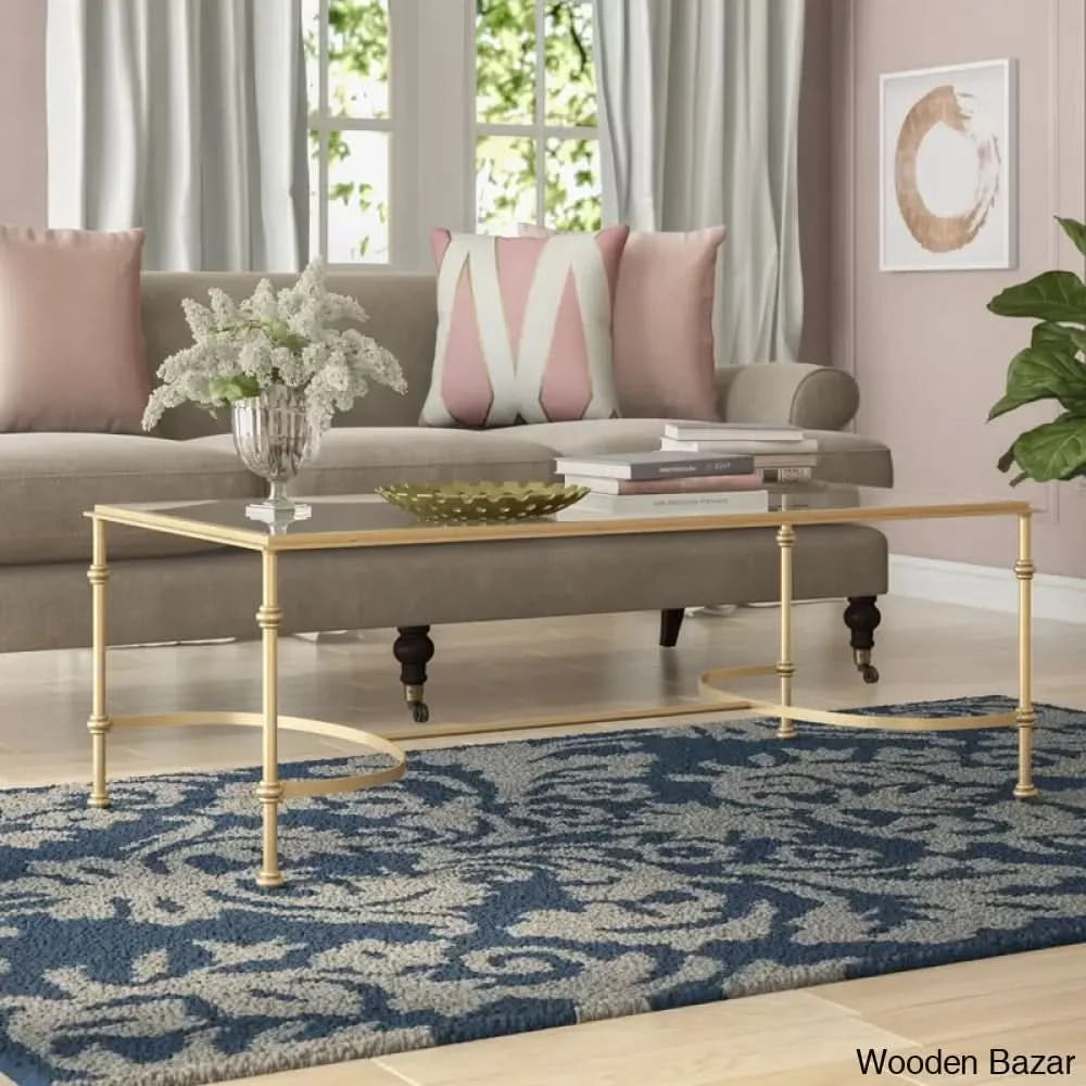 Cooel Glass Top Coffee And Center Table