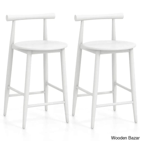Cosetway Swivel Bar Chair Counter Height Stools Set Of 2 With Acacia Wood Frame Supporting Leg And