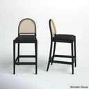 Cossettes Swivel Upholstered 26.5’’ Counter And Bar Stool With Solid Wood Frame (Set Of 2)