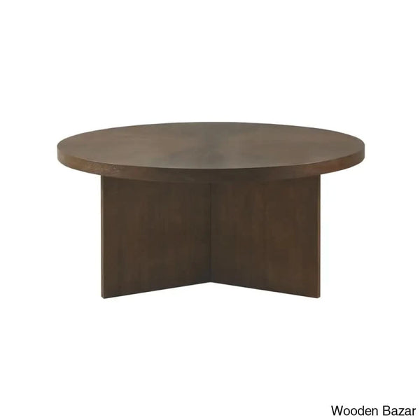 Cutheberty Walnut Wood Coffee Table And Center Table