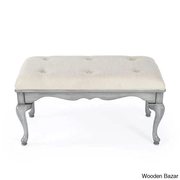 Daena Modern Grace Upholstered Bench - Wooden Bazar
