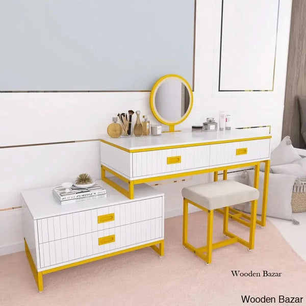 Daryll Vanity Dressing Table With Mirror And Stool