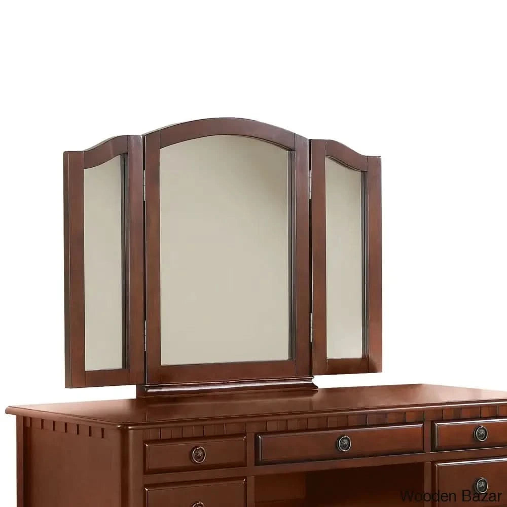 Deaquaneil Vanity Dressing Table With Mirror And Stool