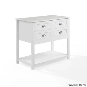 Deden Marble Top Kitchen Island Trolley Cart Cabinet Kitchen Island With Storage