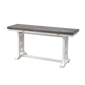 Solid Wood Flip-Top Console & Dining Table  Wooden Bazar