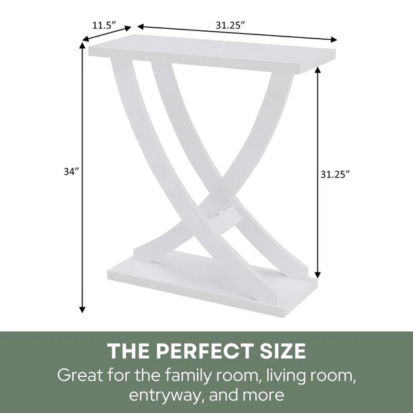 Criss-Cross Console Table  Wooden Bazar