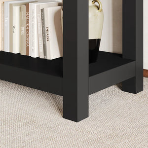 Latiasha 35.4" Console Table with Drawers and Cabinet  Wooden Bazar