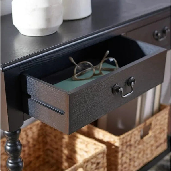Toulonne 35.5" Console Table  Wooden Bazar