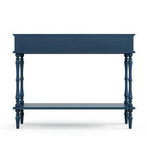 Mid-Century Modern Console Table with 2 Drawers  Wooden Bazar