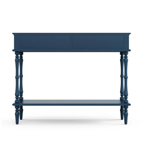 Mid-Century Modern Console Table with 2 Drawers  Wooden Bazar