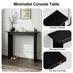 Aastha Slim Entryway Console Table – Modern Hallway Table  Wooden Bazar