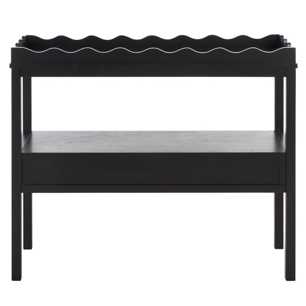 Hibbitts 2-Drawer Console Table  Wooden Bazar