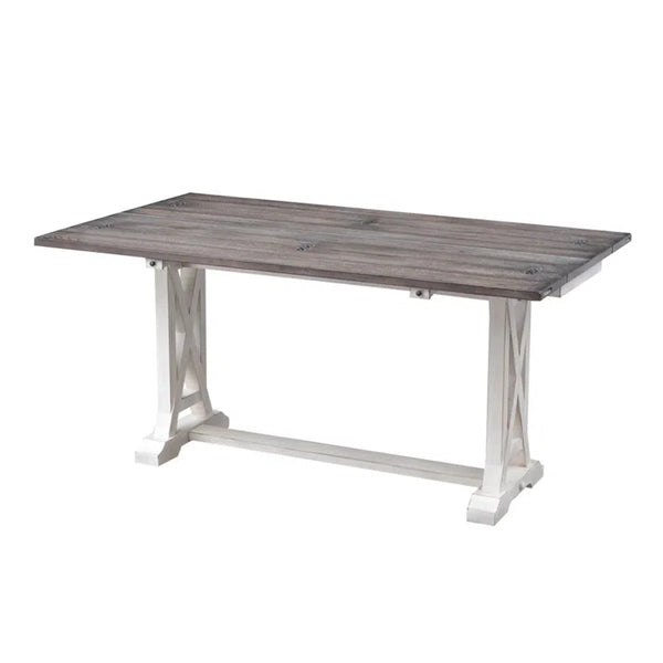 Solid Wood Flip-Top Console & Dining Table  Wooden Bazar