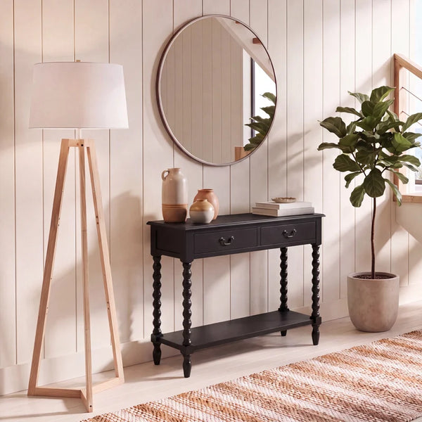 Toulonne 35.5" Console Table  Wooden Bazar