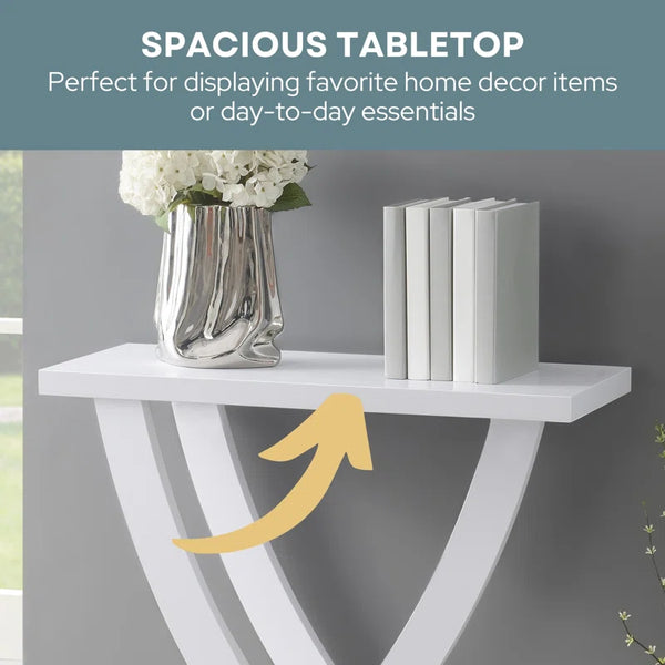 Criss-Cross Console Table  Wooden Bazar