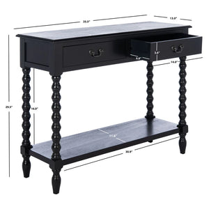 Toulonne 35.5" Console Table  Wooden Bazar