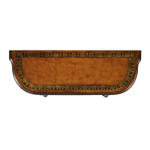 Console Table with Ornate Horse Motif Legs  Wooden Bazar