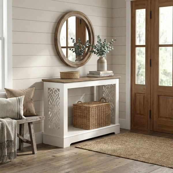 Solid Wood Top Console Table – Entryway & Hallway Table  Wooden Bazar