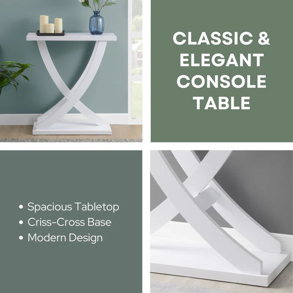 Criss-Cross Console Table  Wooden Bazar