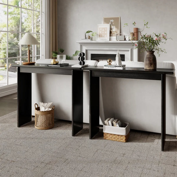 Aastha Slim Entryway Console Table – Modern Hallway Table  Wooden Bazar