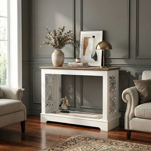 Solid Wood Top Console Table – Entryway & Hallway Table  Wooden Bazar