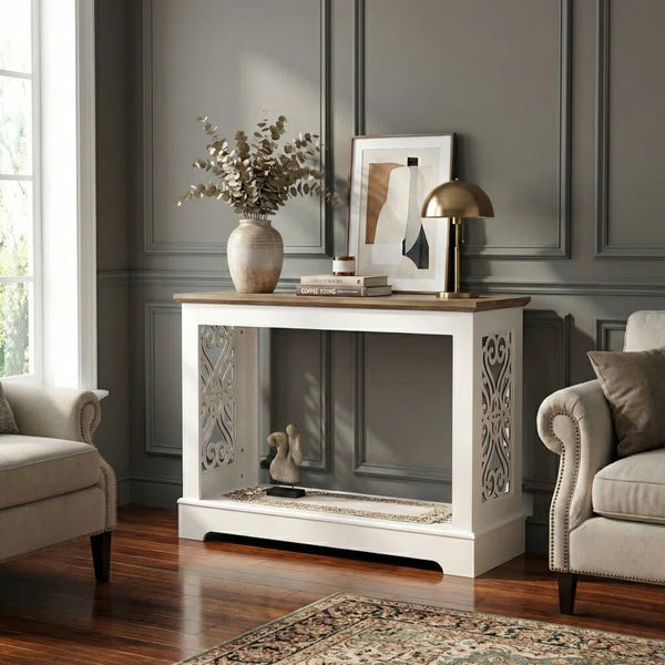 Solid Wood Top Console Table – Entryway & Hallway Table  Wooden Bazar