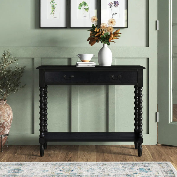 Toulonne 35.5" Console Table  Wooden Bazar