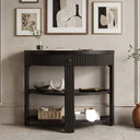 Console Table with Drawer & Shelves  Wooden Bazar