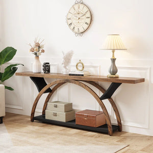 Danu Wood Console Table for Entryway & Living Room  Wooden Bazar