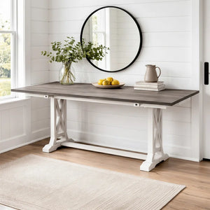 Solid Wood Flip-Top Console & Dining Table  Wooden Bazar