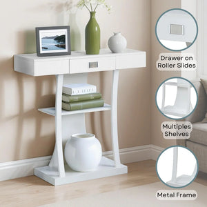 1-Drawer Console Table  Wooden Bazar