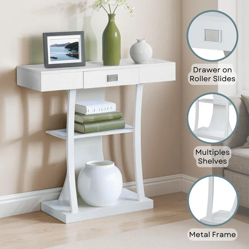 1-Drawer Console Table  Wooden Bazar