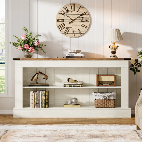 Modern TV Stand for TVs Up to 75", Entertainment Center with Storage Console  Wooden Bazar