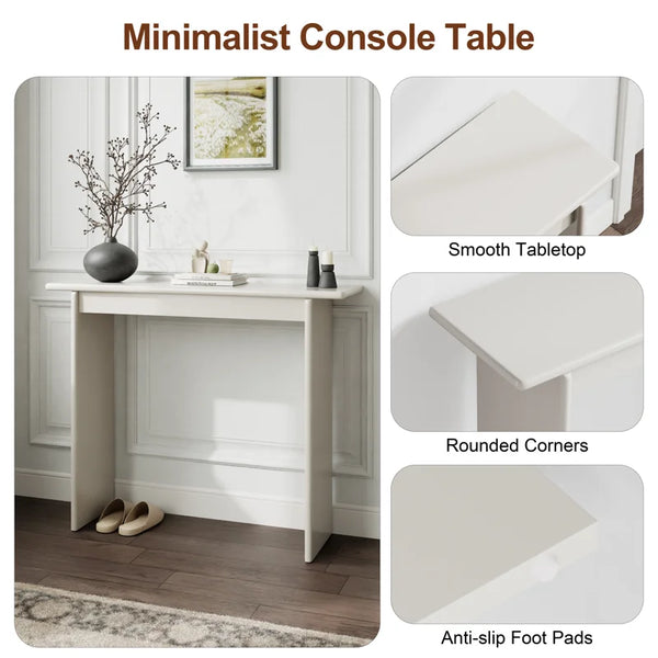 Aastha Slim Entryway Console Table – Modern Hallway Table  Wooden Bazar