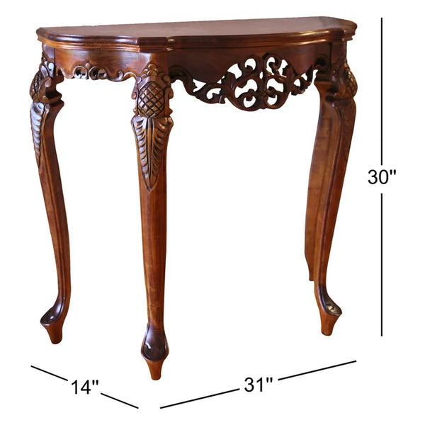 Solid Wood Top Console Table – Entryway & Hallway Table  Wooden Bazar