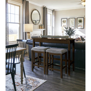 Sofa Pub Table with Nested   Wooden Bazar