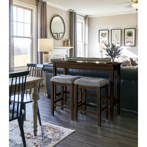 Sofa Pub Table with Nested   Wooden Bazar