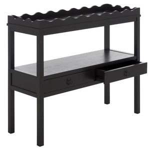 Hibbitts 2-Drawer Console Table  Wooden Bazar