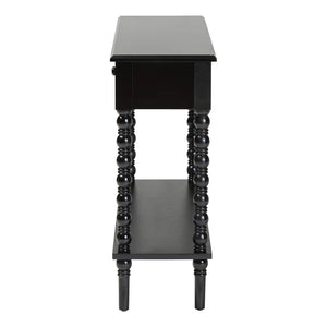 Laura Baxton Studio Malinda Classic Black Wood 2-Drawer Console Table  Wooden Bazar