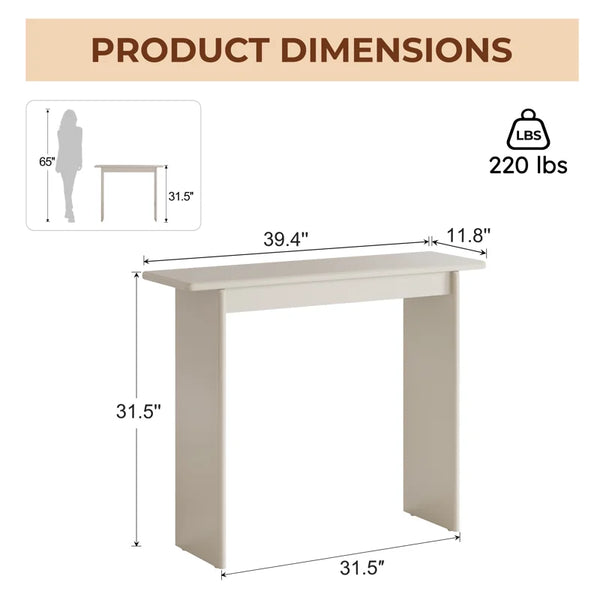 Aastha Slim Entryway Console Table – Modern Hallway Table  Wooden Bazar