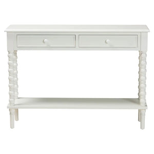 Laura Baxton Studio Malinda Classic Black Wood 2-Drawer Console Table  Wooden Bazar