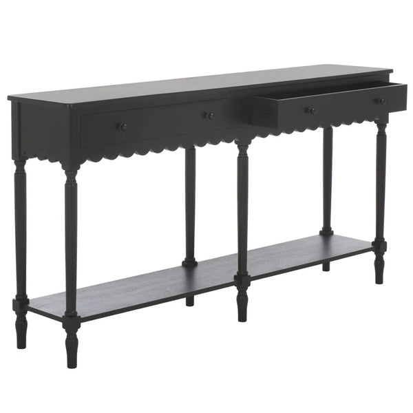 Branden 2-Drawer Console Table  Wooden Bazar