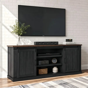TV Stand & Media Console with Storage  Wooden Bazar