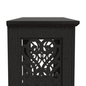 Wood Console Table with Open Shelf  Wooden Bazar