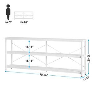 Manufactured Wood Top Console Table with Metal Frame  Wooden Bazar