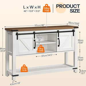 Ordonez 31.9'' H Rectangular Console Table with Shelf  Wooden Bazar