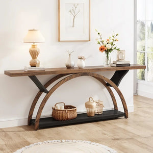 Danu Wood Console Table for Entryway & Living Room  Wooden Bazar